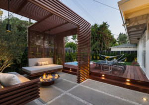 Pergolado de madeira