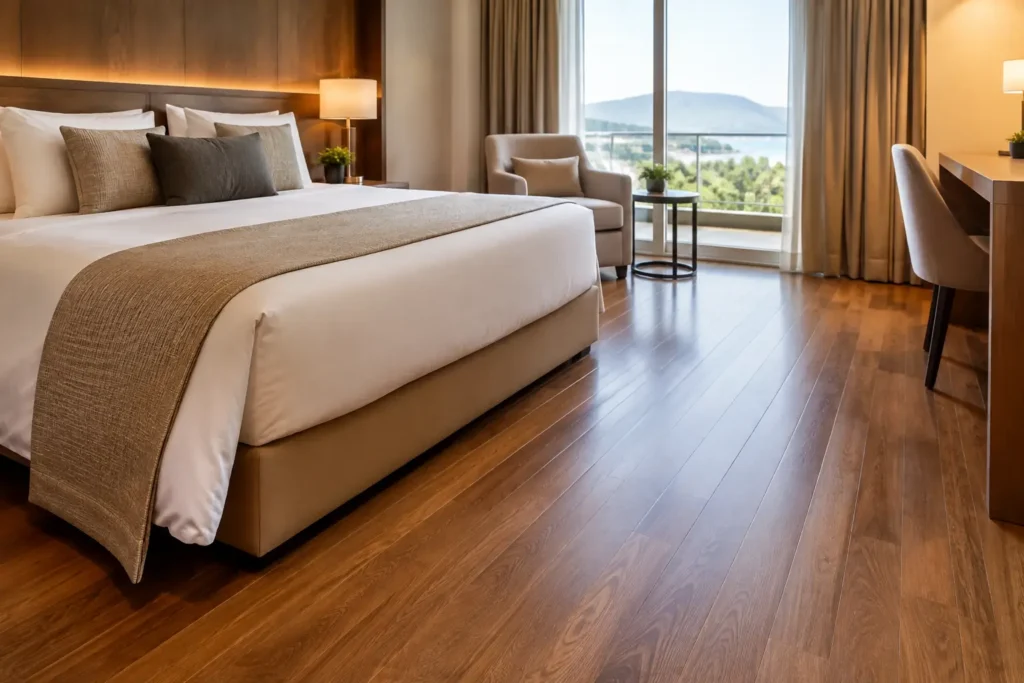 Como especificar piso de madeira para hotéis